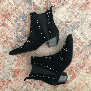 & Other Stories Western Black Studded Chelsea Boots